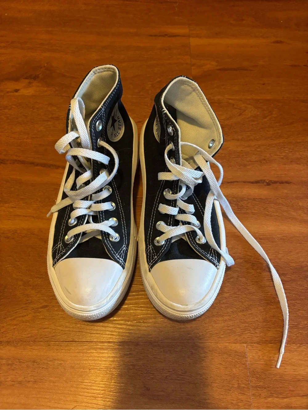 Converse Platform High Top Sneakers - Black and White - Picture 2 of 3